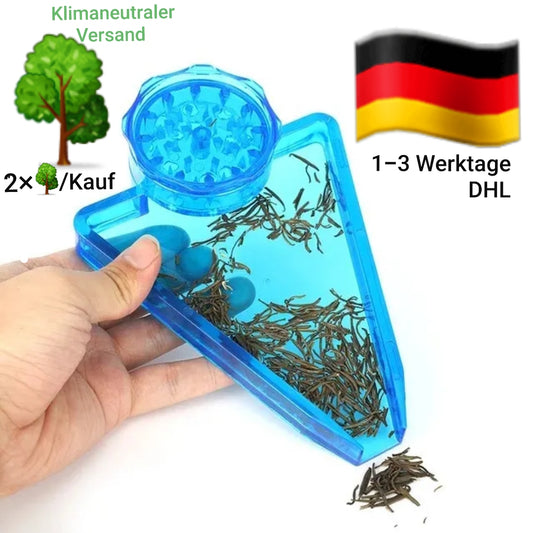 Einfüllhilfe Vaporizer inkl. Grinder Drehtablett Rolling Tray Dreh Tablett