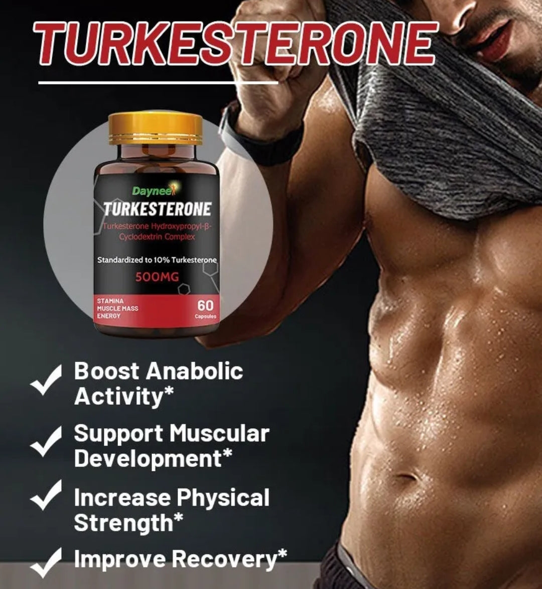 Turkesteron 500mg Ajuga Turkestanica Extrakt 60 Kapseln Turkesterone Muskelaufbau Anabol Pflanzlich Steroid