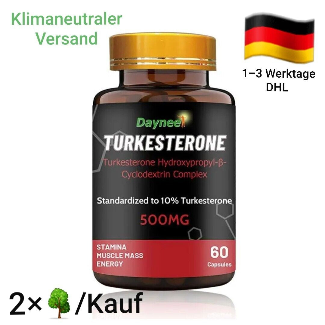 Turkesteron 500mg Ajuga Turkestanica Extrakt 60 Kapseln Turkesterone Muskelaufbau Anabol Pflanzlich Steroid