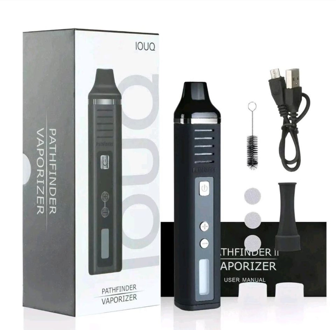 Vaporizer + Einfüllhilfe + Grinder Pen Verdampfer Vape Kit Dry Herb Trocken Pathfinder